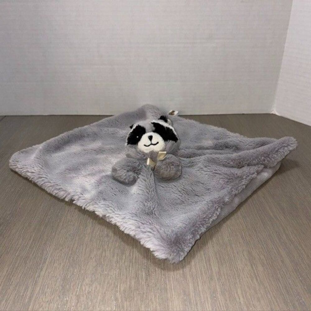 Bass Pro 2019 RACCOON Mini Plush Gray Baby Blanket Lovey 12"